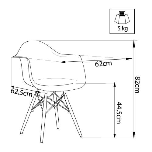 66 x 62 x 80 cm